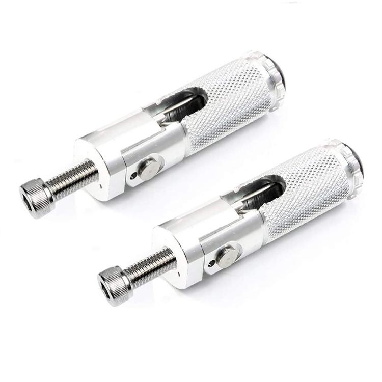 Set pedane richiudibili pit bike minigp Argento