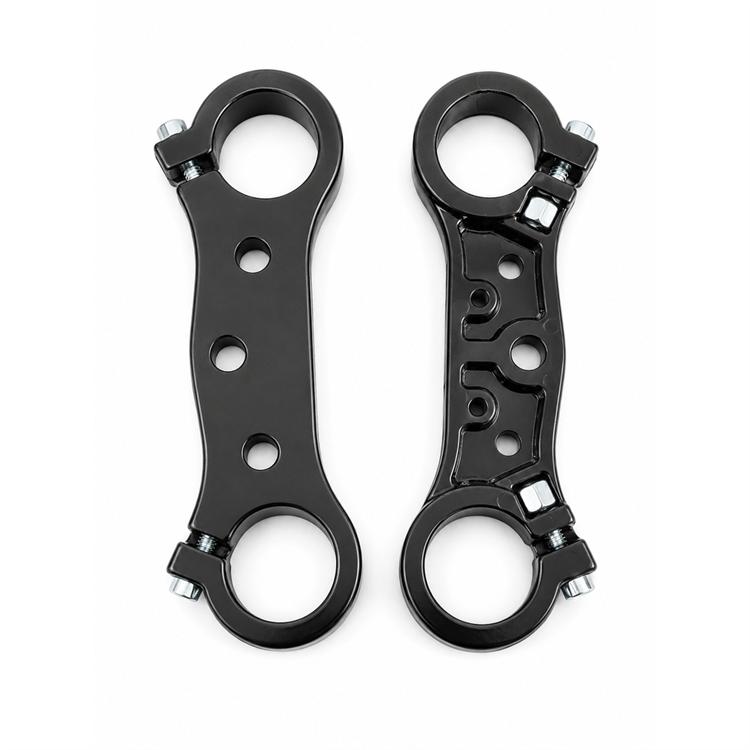 Set piastre sterzo minicross fodero 33 mm colore Nero