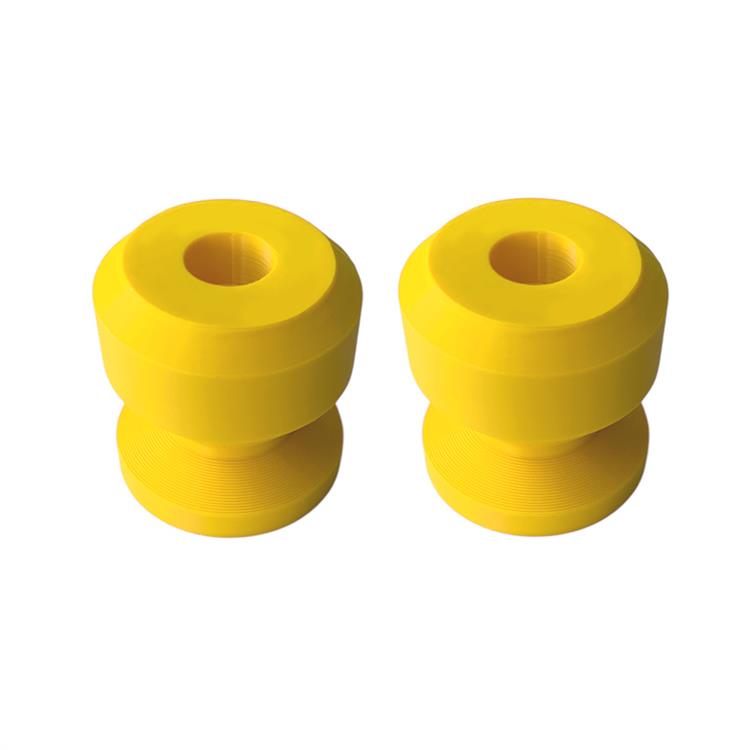 Set tamponi perno ruota M6 per cavalletto Giallo