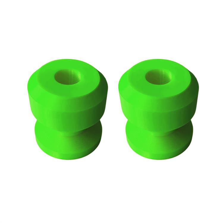 Set tamponi perno ruota M6 per cavalletto Verde