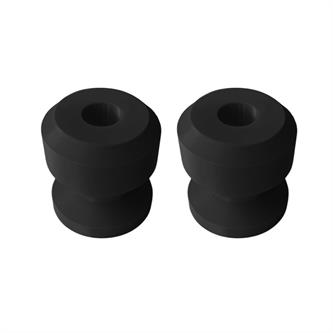 set tamponi perno ruota m6 per cavalletto neri