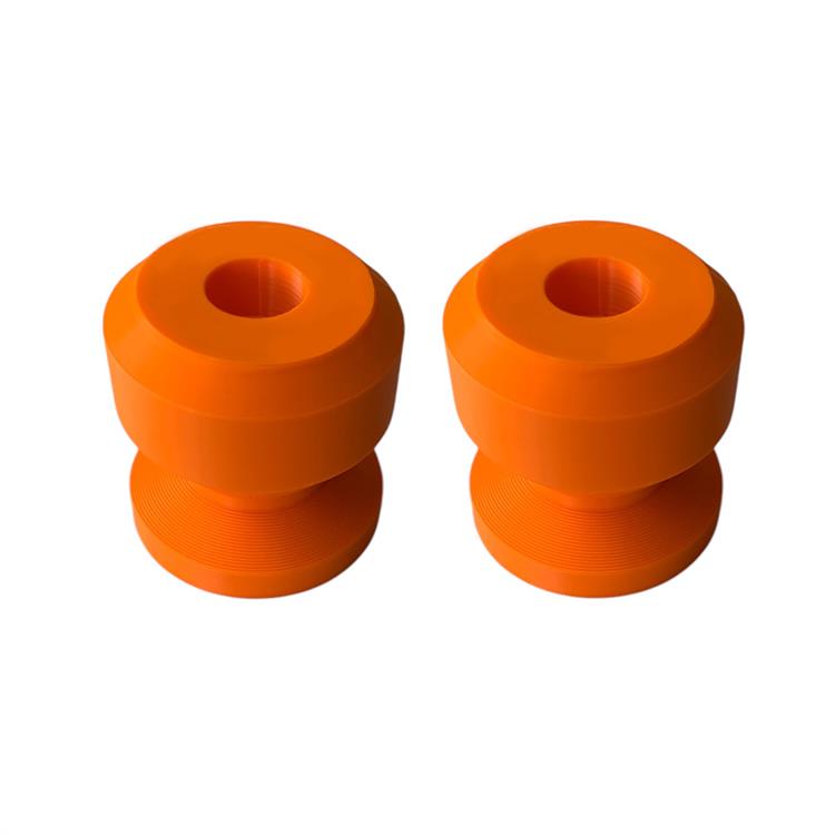 Set tamponi perno ruota M6 per cavalletto Arancione