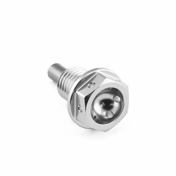 Tappo scarico olio Kawasaki ZZR 1400 ABS (2006-2011) ergal Argento Pro Bolt