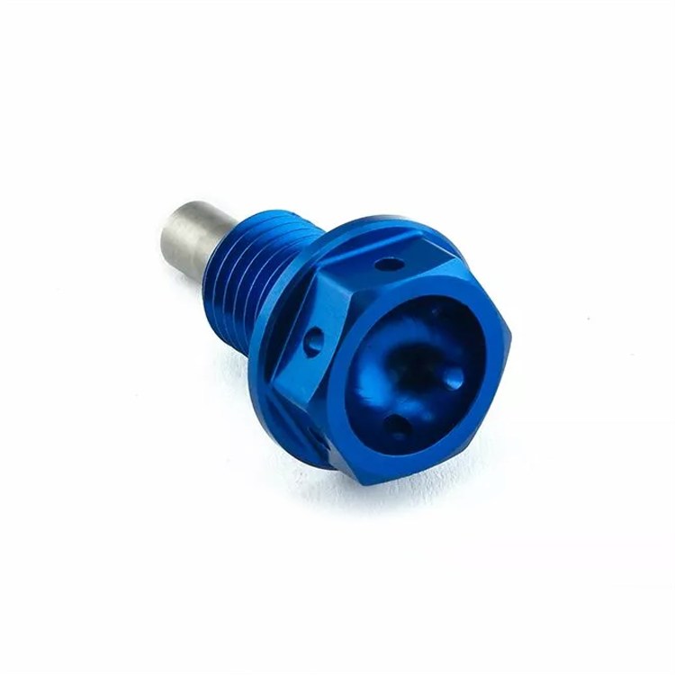 Tappo scarico olio magnetico Honda CB 600 S F2 Hornet S (2001-2003) ergal Nero Pro Bolt