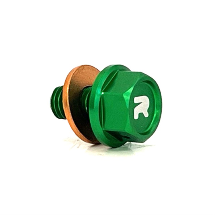 Tappo scarico olio magnetico Kawasaki KX 250 F (2021-2026) verde