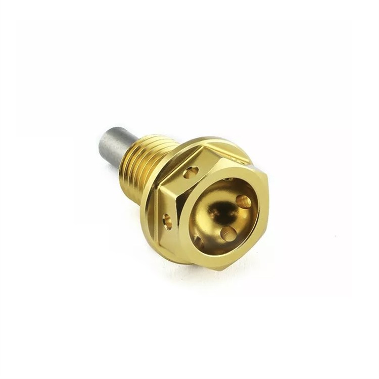 Tappo scarico olio magnetico Kawasaki ZX 6 R 600 Ninja (2007-2012) ergal Oro Pro Bolt