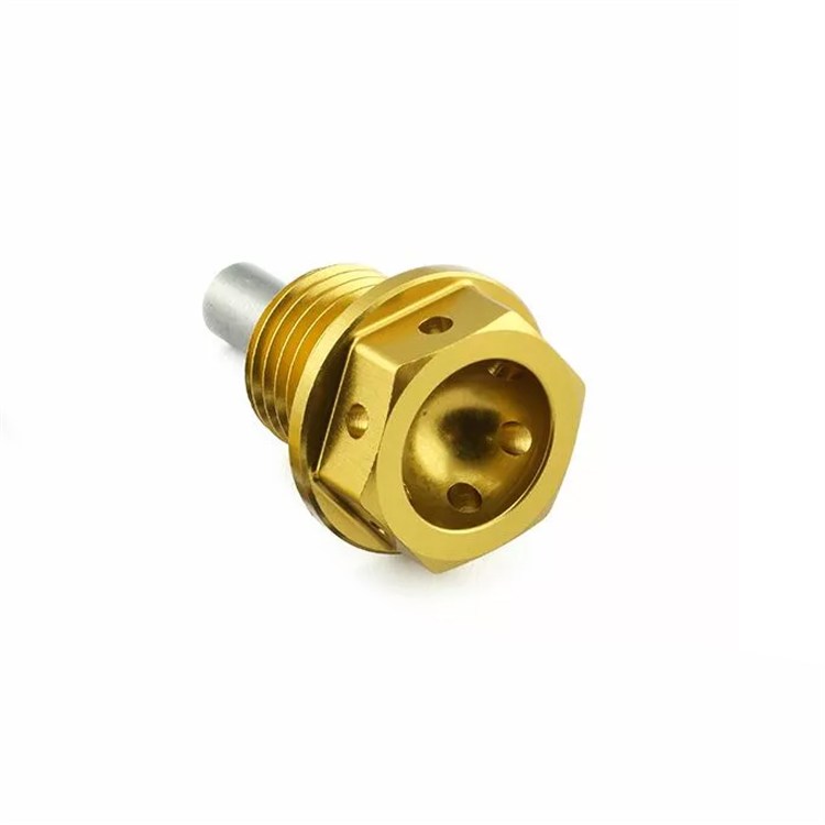 Tappo scarico olio Yamaha FZ6 600 S2 ABS Fazer (2007-2010) ergal Oro Pro Bolt