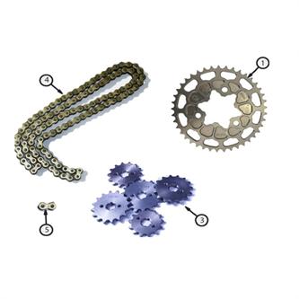 corona ergal duro 420 33 denti originale ohvale gp2 21 25