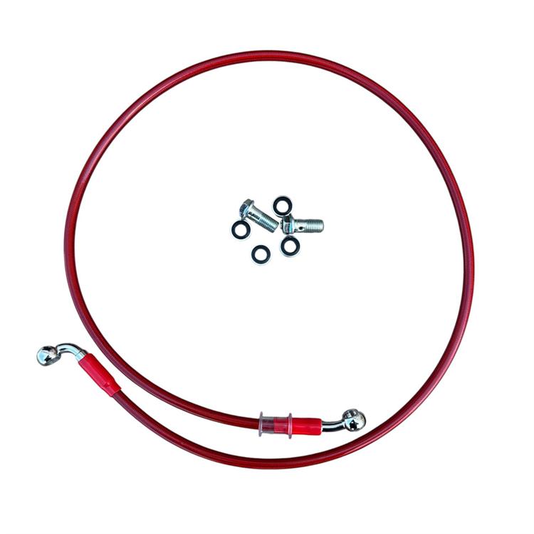 Tubo olio freno anteriore 110 cm 10/10 Rosso