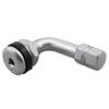 Valvola 90° alluminio anodizzata Argento in Cerchi e Gomme