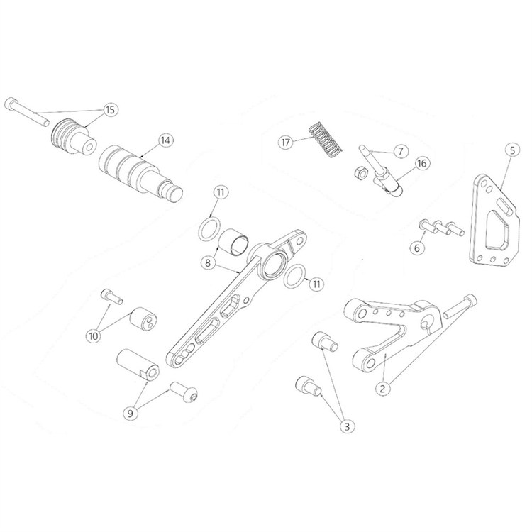Vite supporto pompa freno posteriore originale Ohvale GP0 EVO 160 (2022-2024) 